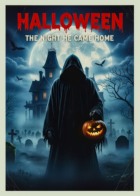 Halloween: The Night He Came Home — metal poster wall art