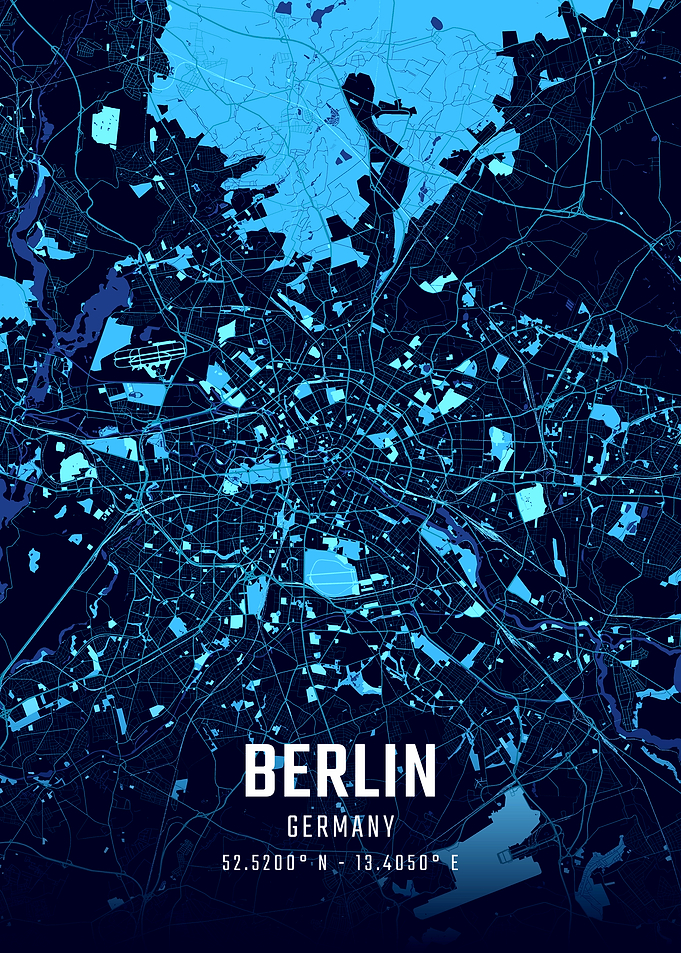 Berlin Midnight City Map