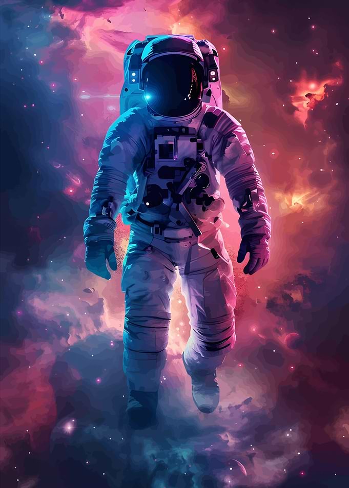 Astronaut in Nebula