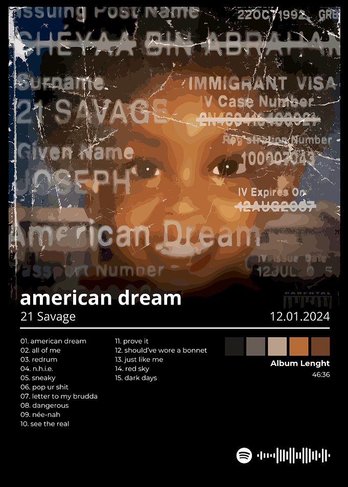 21 Savage - American Dream Album Cover