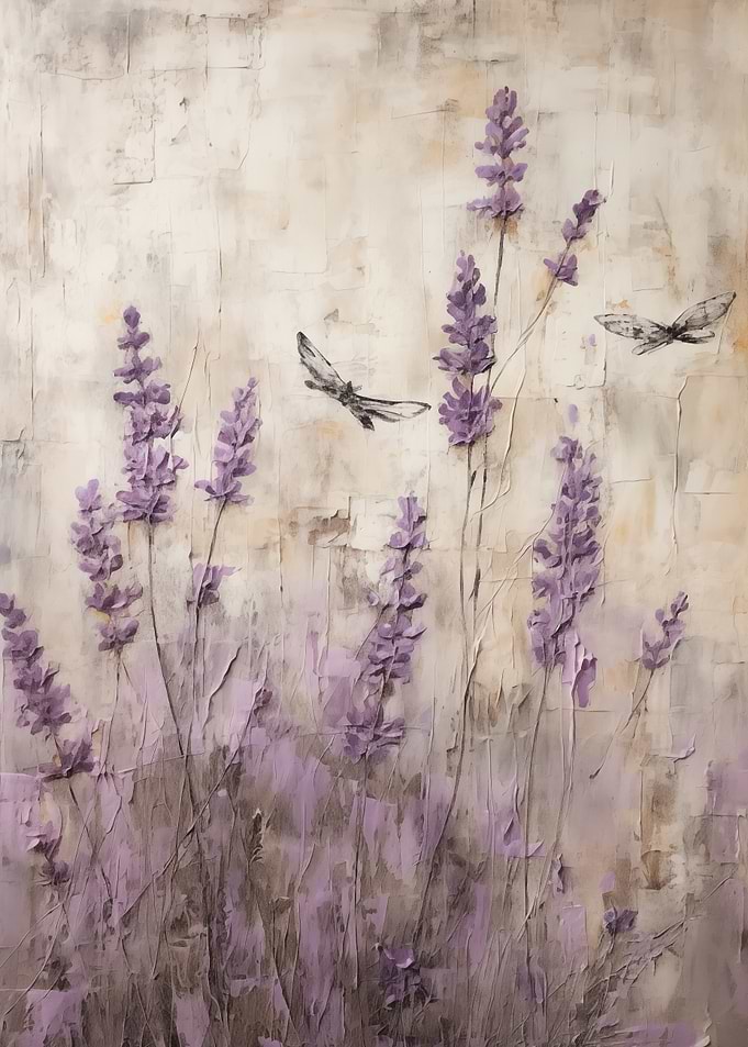 Lavender Field Butterflies