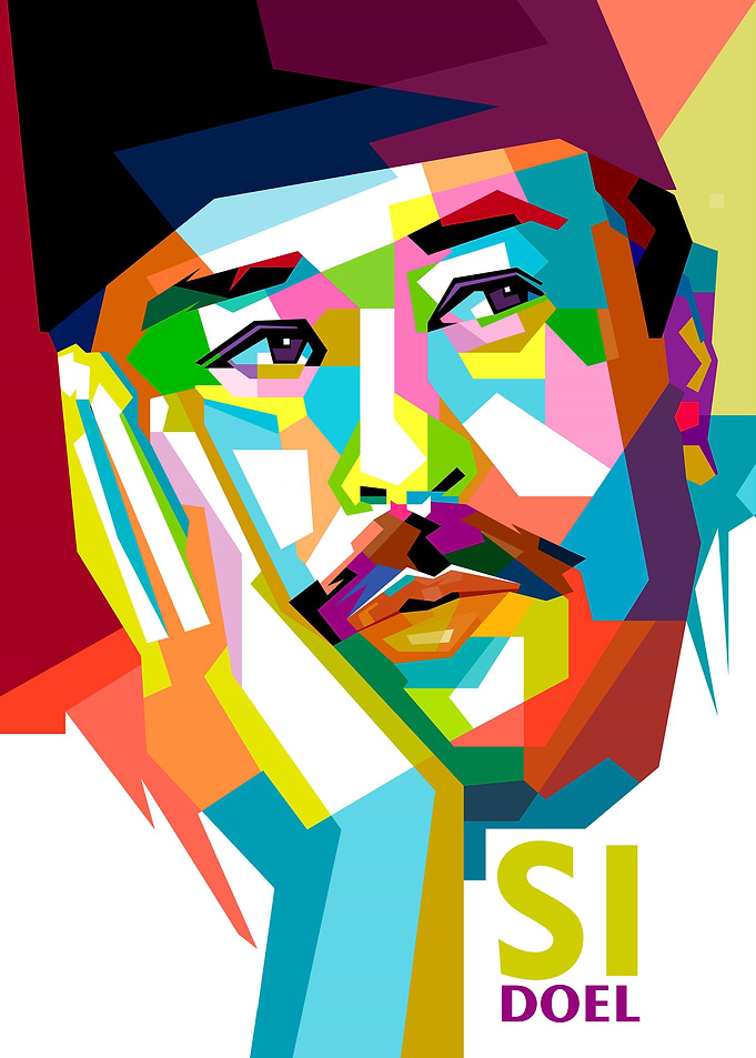 Si Doel Pop Art Portrait