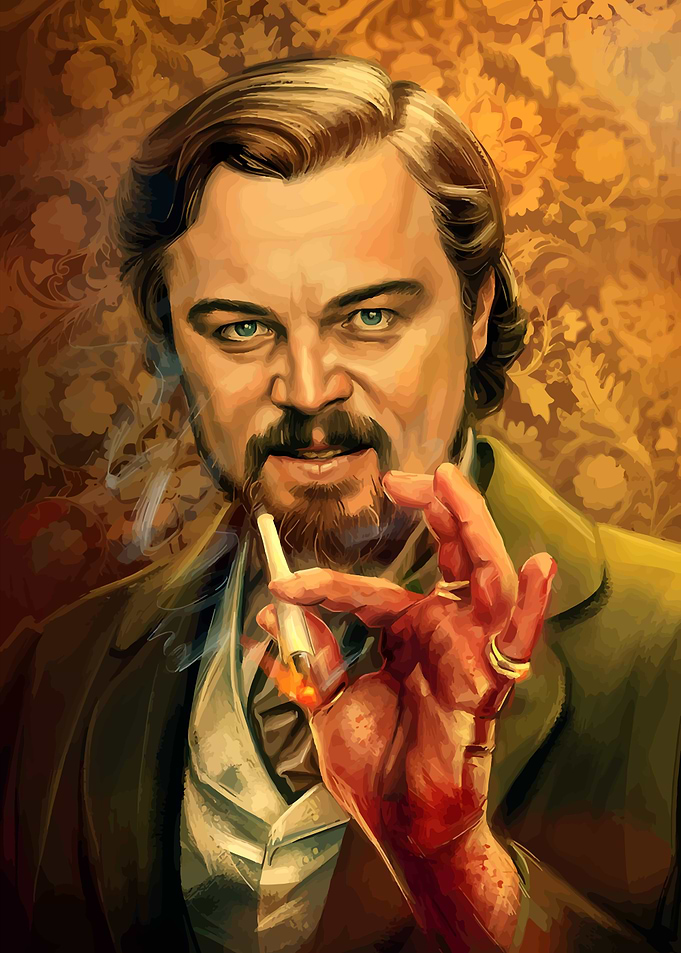Leonardo DiCaprio as Calvin Candie Painting