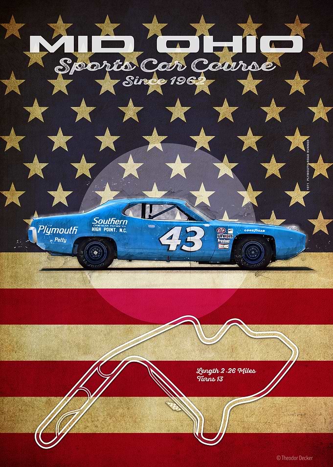 Mid Ohio Sports Car Course Poster