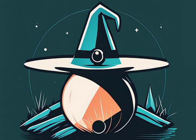 Halloween Witch Cauldron Illustration