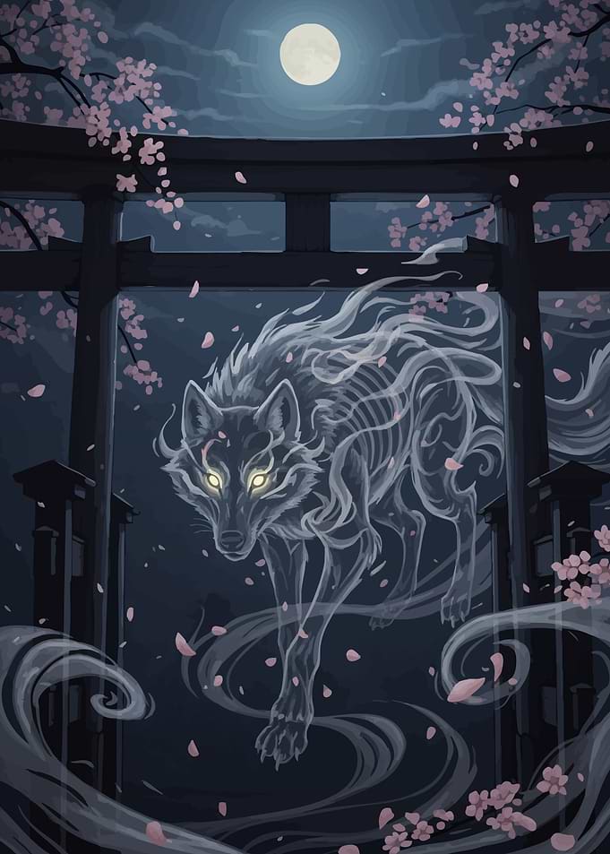 Ghost Wolf Moonlight