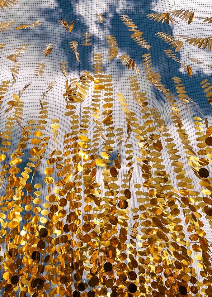 Golden Mobile with Sky Background - Village Royal - Paris
