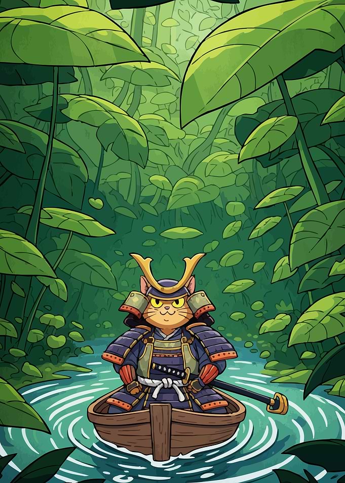 Samurai Cat Boat