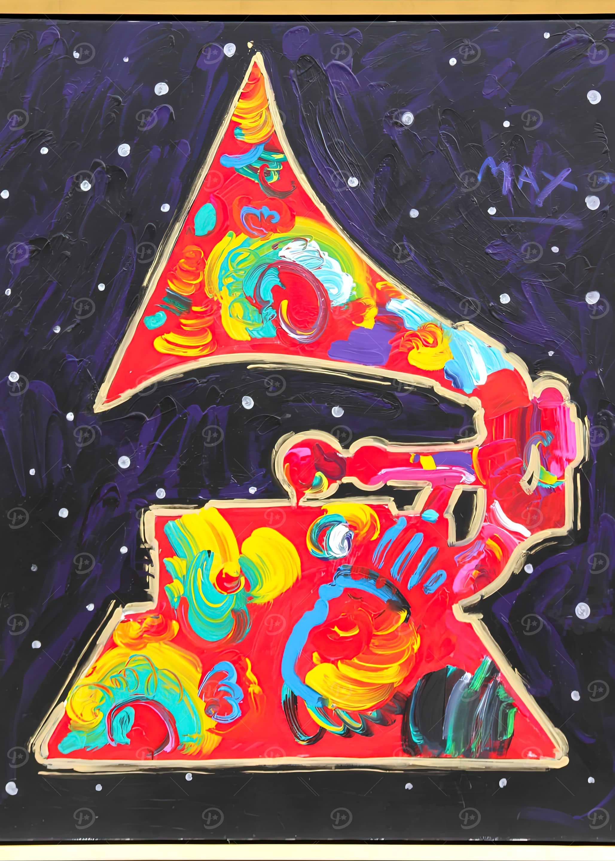 Peter Max Grammy Award Painting