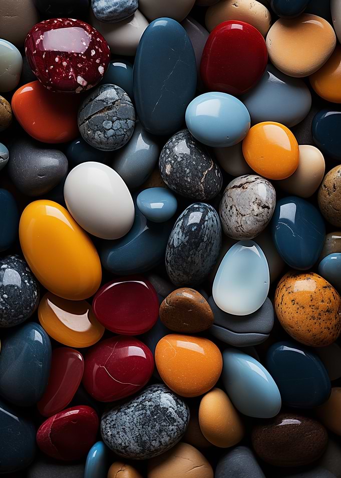 Colorful Polished Stones