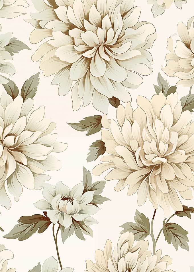 Chrysanthemum Flowers Art