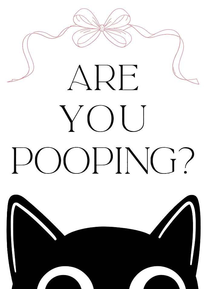 Are You Pooping? Cat Art