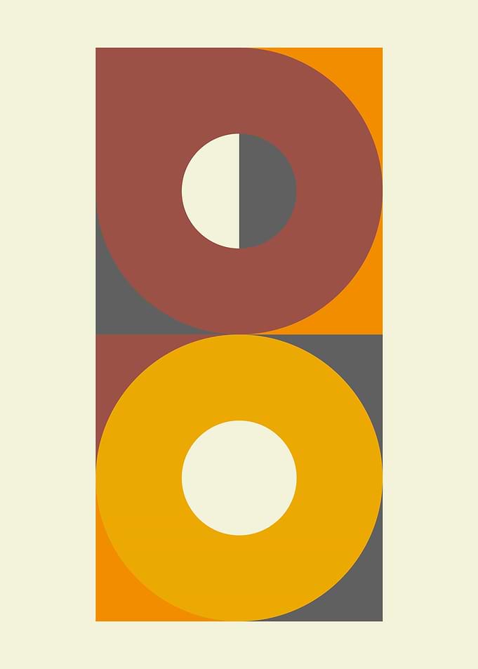 Geometric Circles Abstract Art