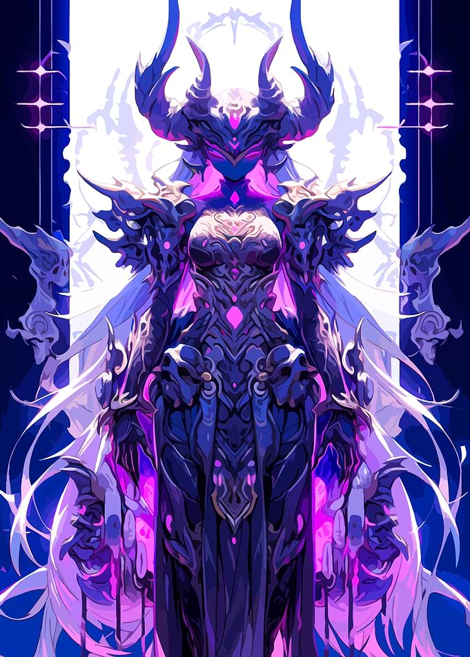 Horned Warrior in Ornate Armor