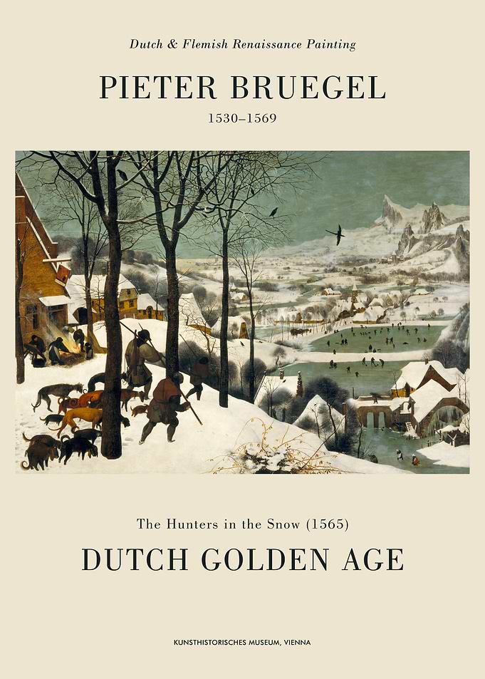 Pieter Bruegel's Hunters in the Snow
