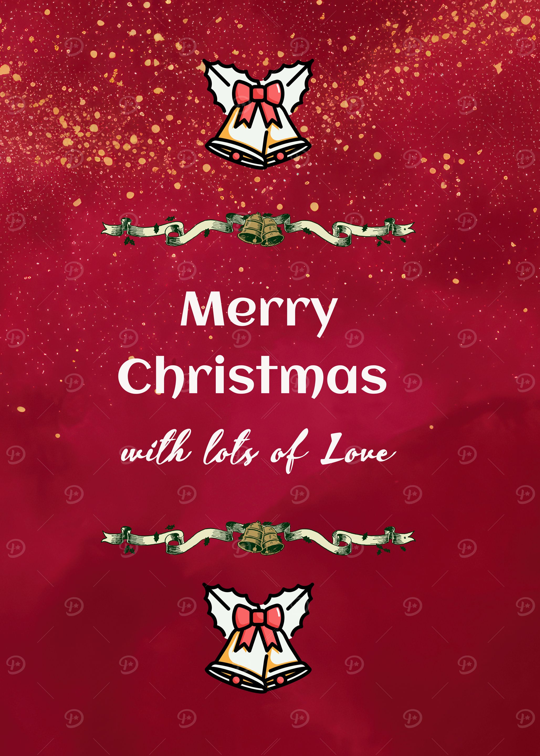 Merry Christmas with Love Card
