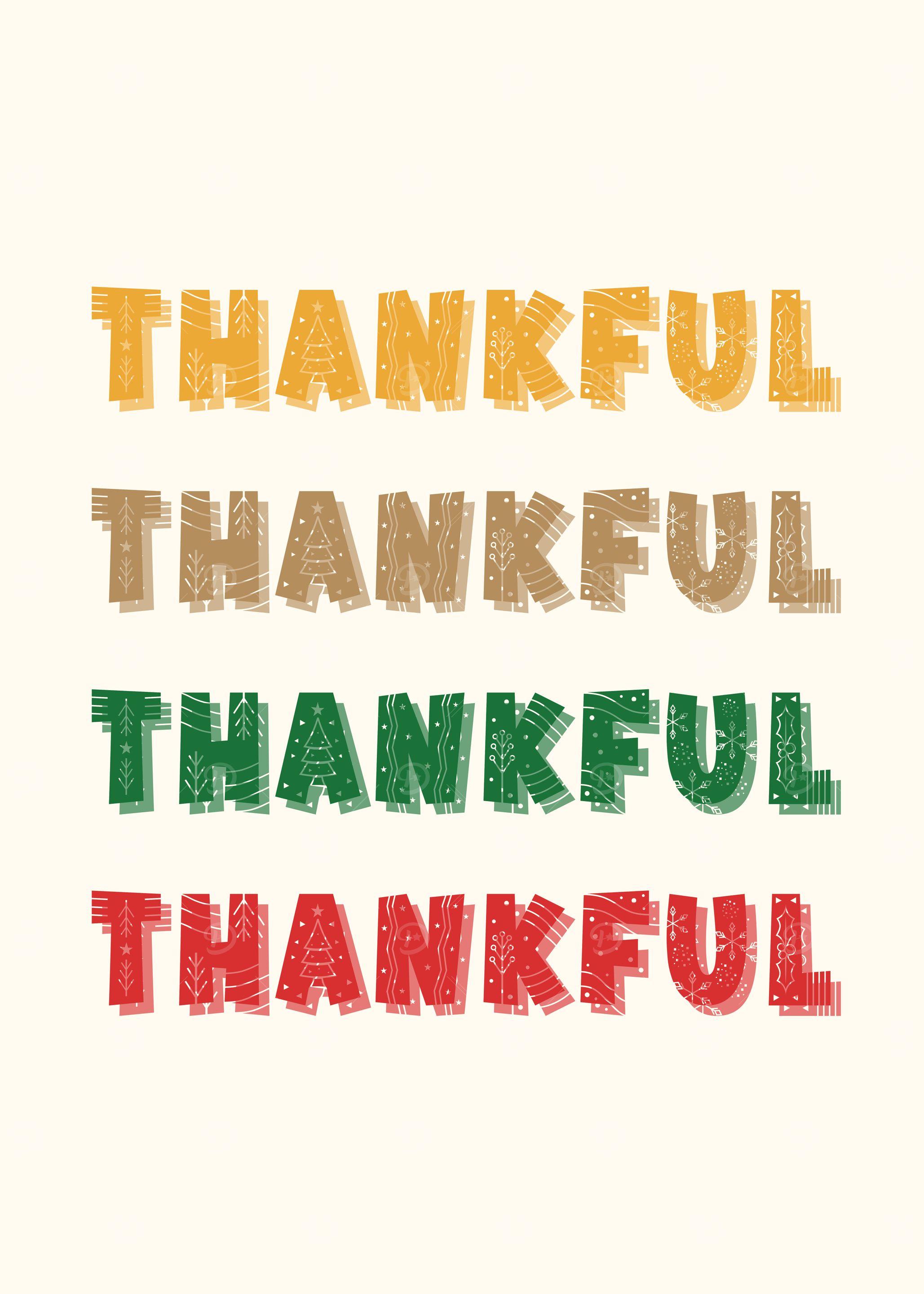 Thankful Holiday Season Poster