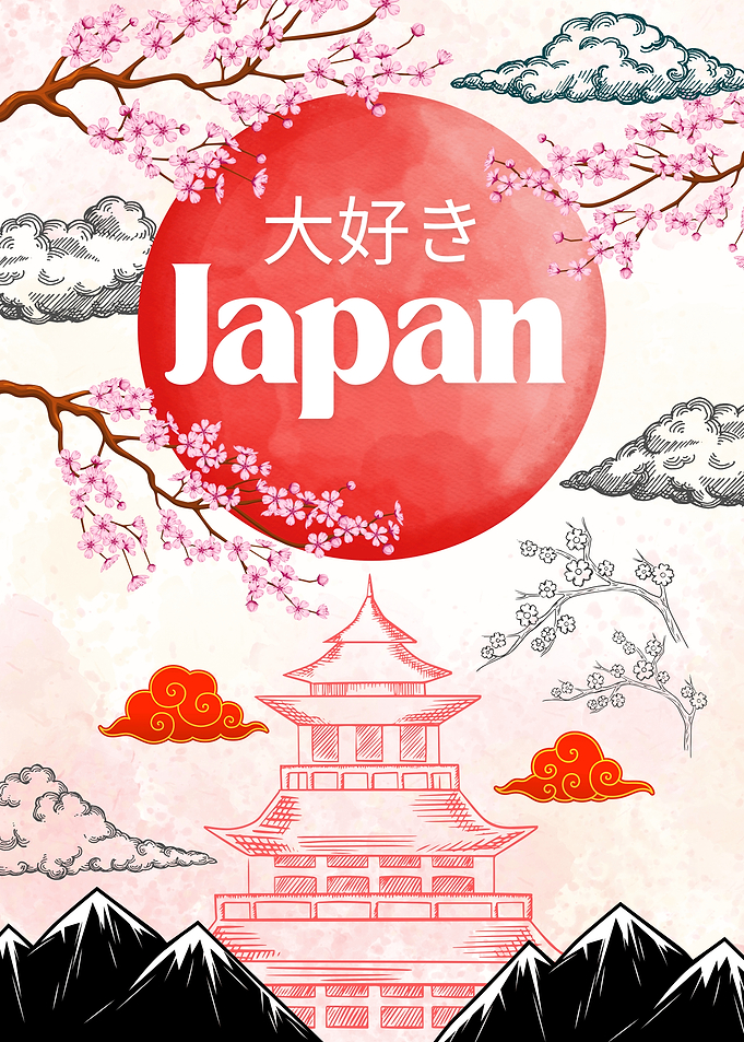 I Love Japan Illustration