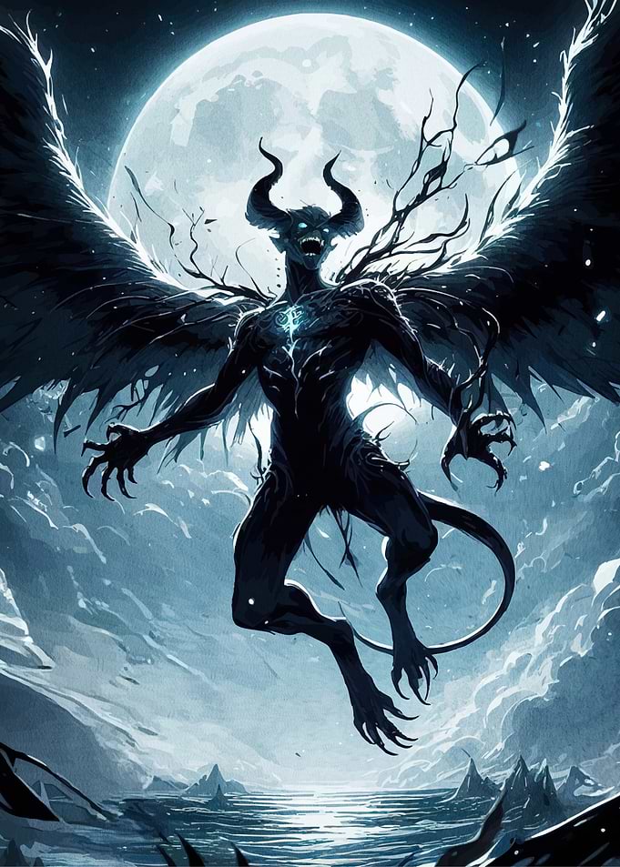 Winged Demon Moonlight