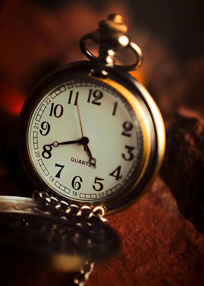 Vintage Pocket Watch Close-Up