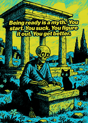 Myth of Readiness: Skeleton and Cat