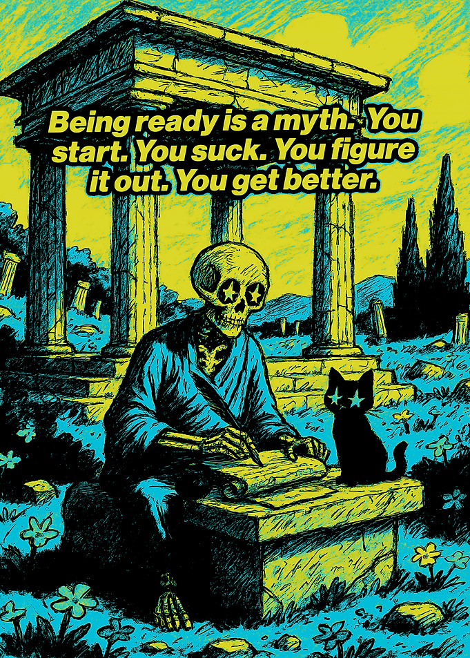 Myth of Readiness: Skeleton and Cat