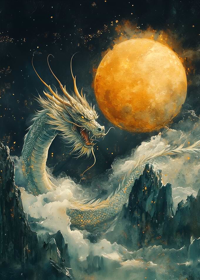 Celestial Dragon and Golden Moon
