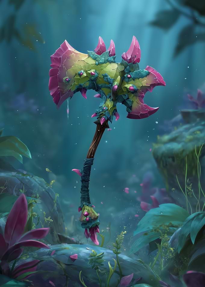 Fantasy Crystal Axe
