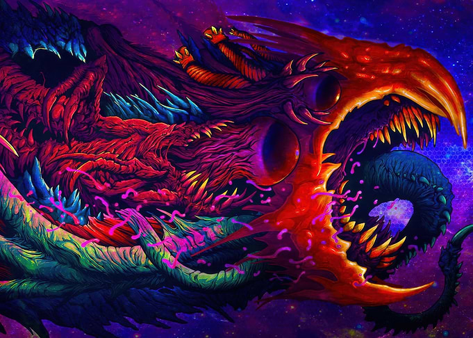 Cosmic Dragon Illustration