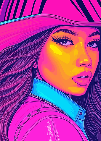 Pop Art Portrait of a Lisa from Blackpink