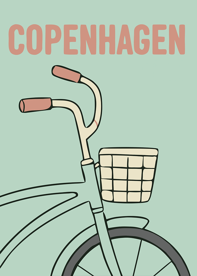 Copenhagen Bicycle Minimal Preppy Style