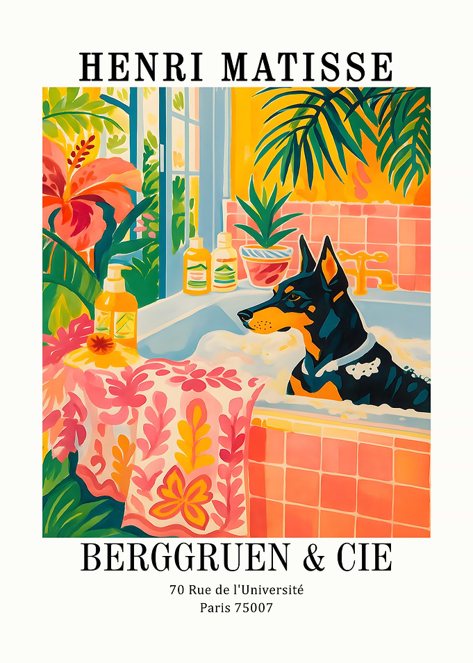 Henri Matisse Dog in Bathtub Art