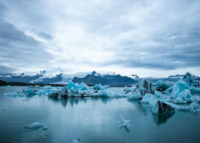Icelandic Glacier Lagoon Landscape