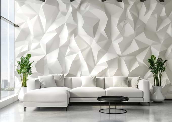 Modern White Living Room Interior Design