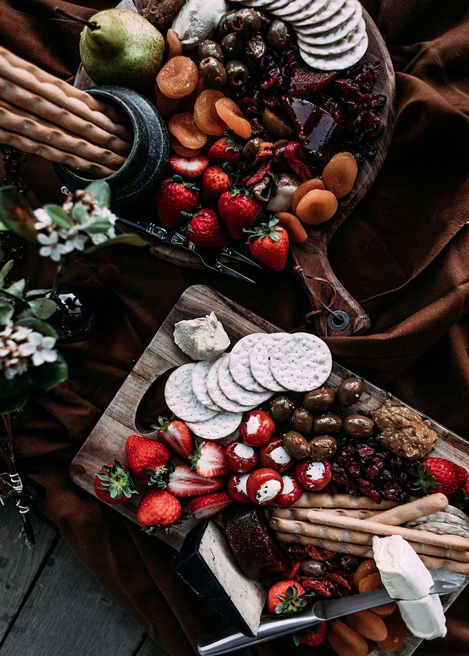 Gourmet Charcuterie Board with Fruits