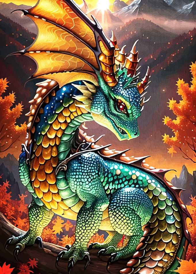 Dragon Autumn Landscape