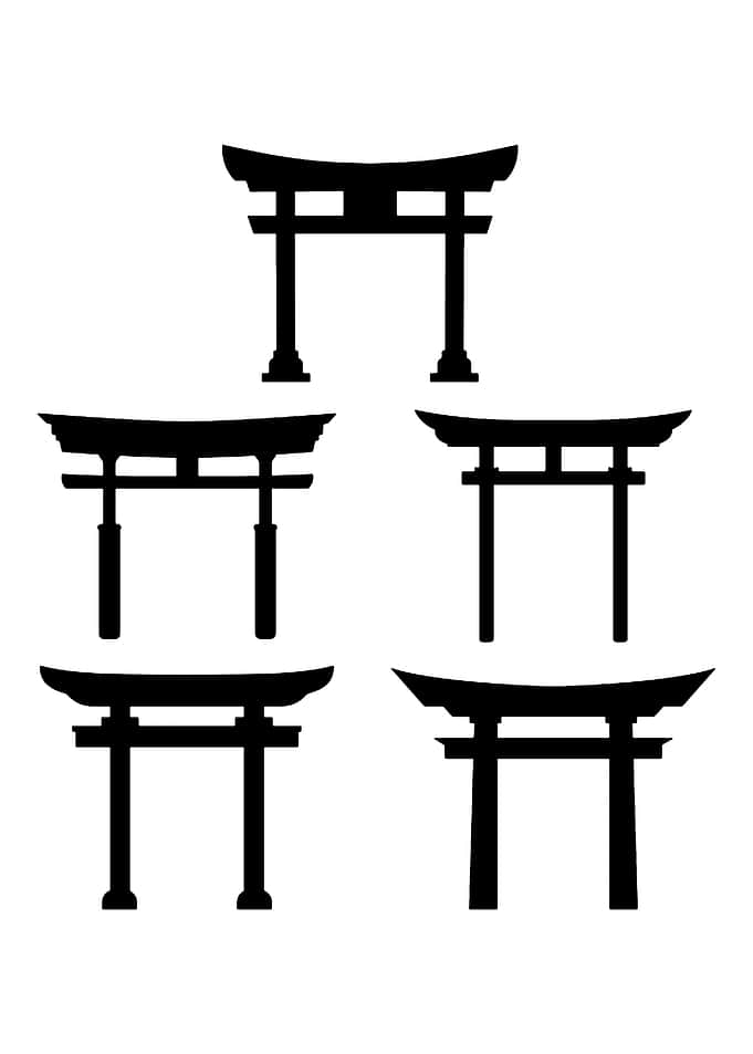 Torii Gates Silhouette Collection