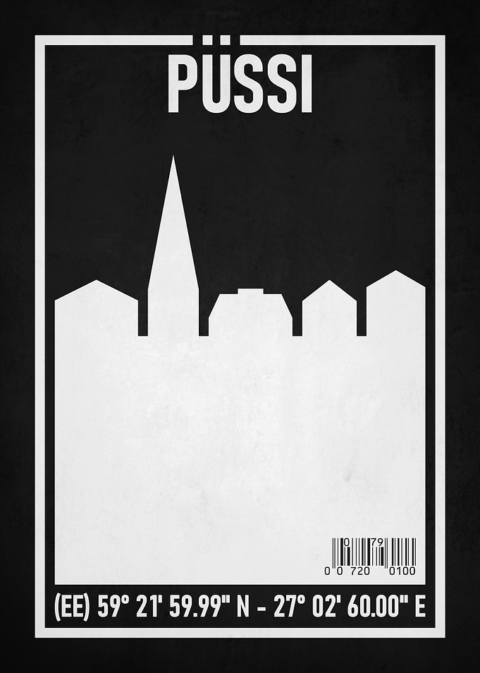Püssi Cityscape Minimalist Poster