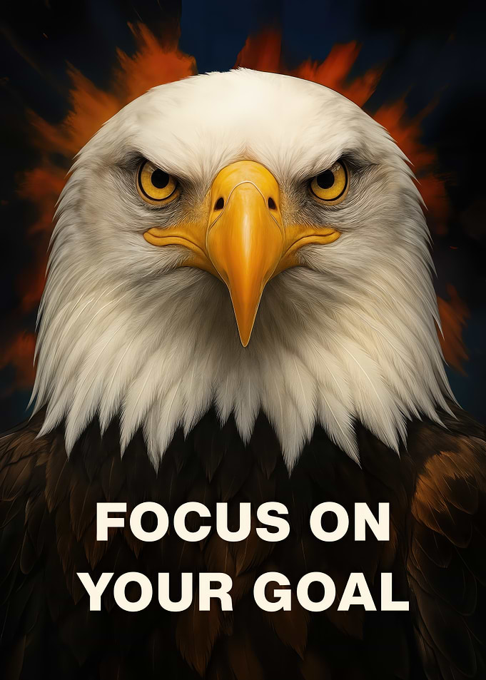 Bald Eagle Focus on Your Goal