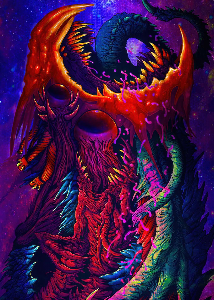 Cosmic Horror Monster Digital Art