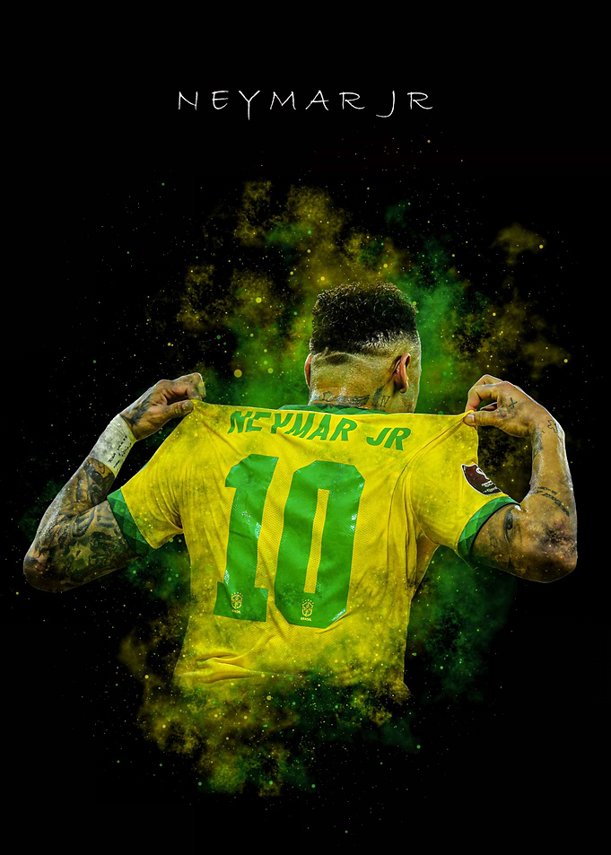 Neymar Jr. Brazil Jersey Art