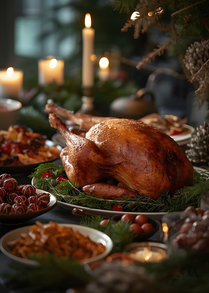 Festive Thanksgiving Turkey Dinner