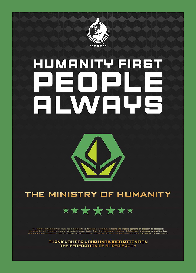 Super Earth Propaganda: Humanity First