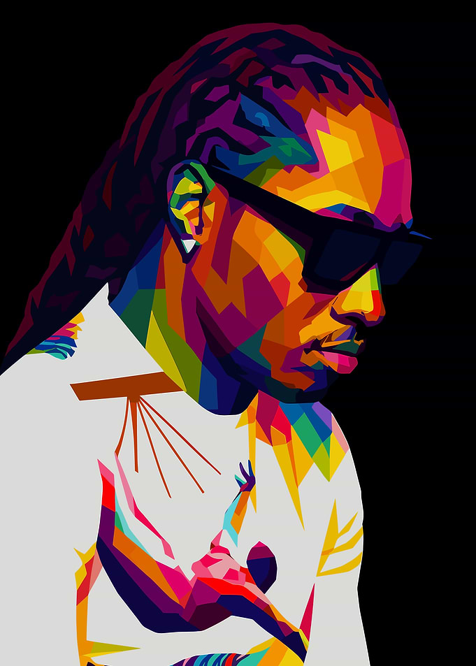 Future Pop Art Colorful Portrait