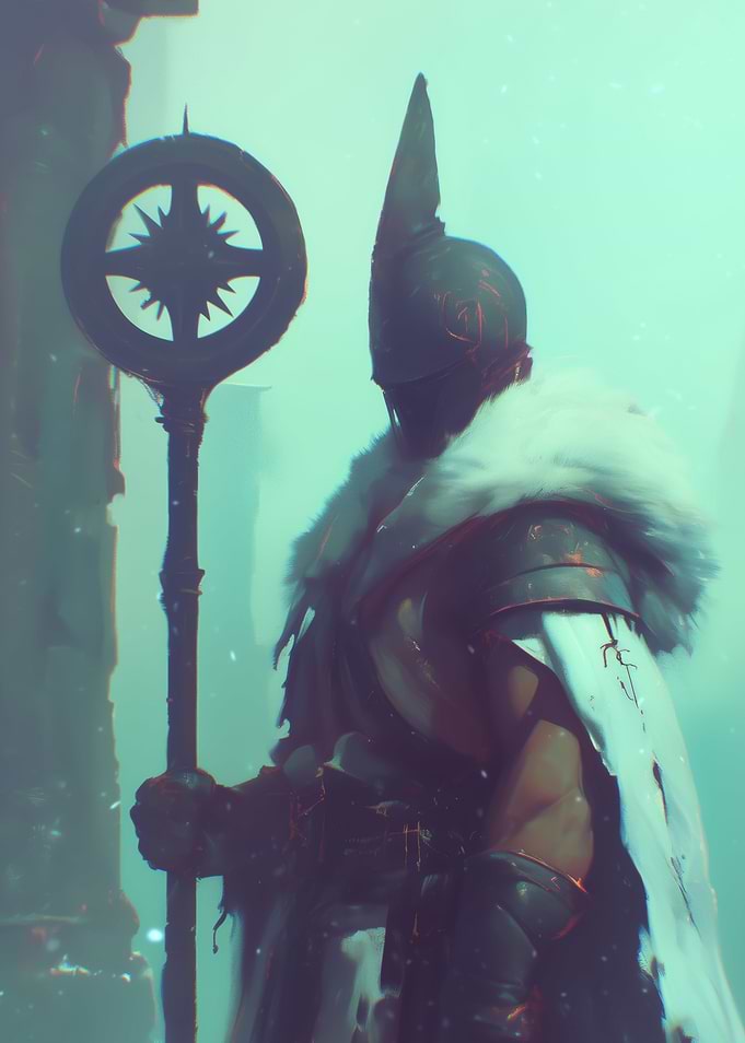Mystical Warrior with Star Staff