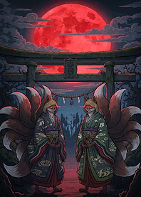 Fox Spirits Red Moon