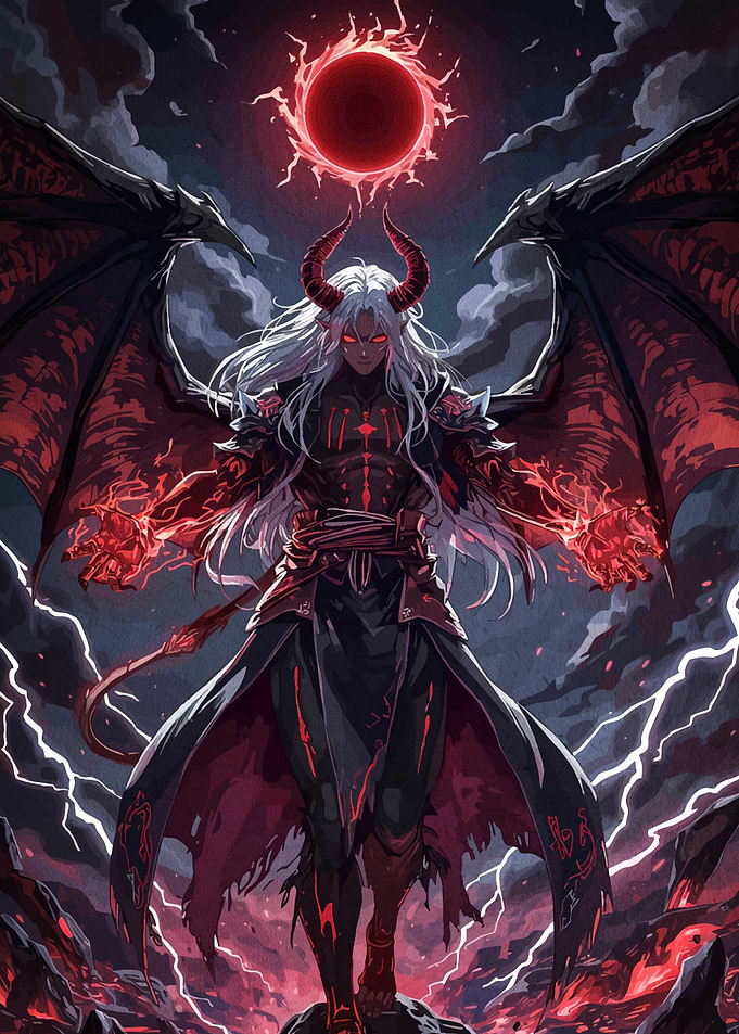 Powerful Demon Red Energy