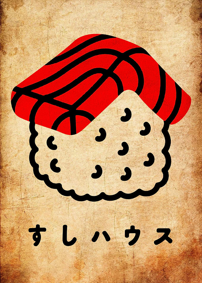 Sushi House Illustration