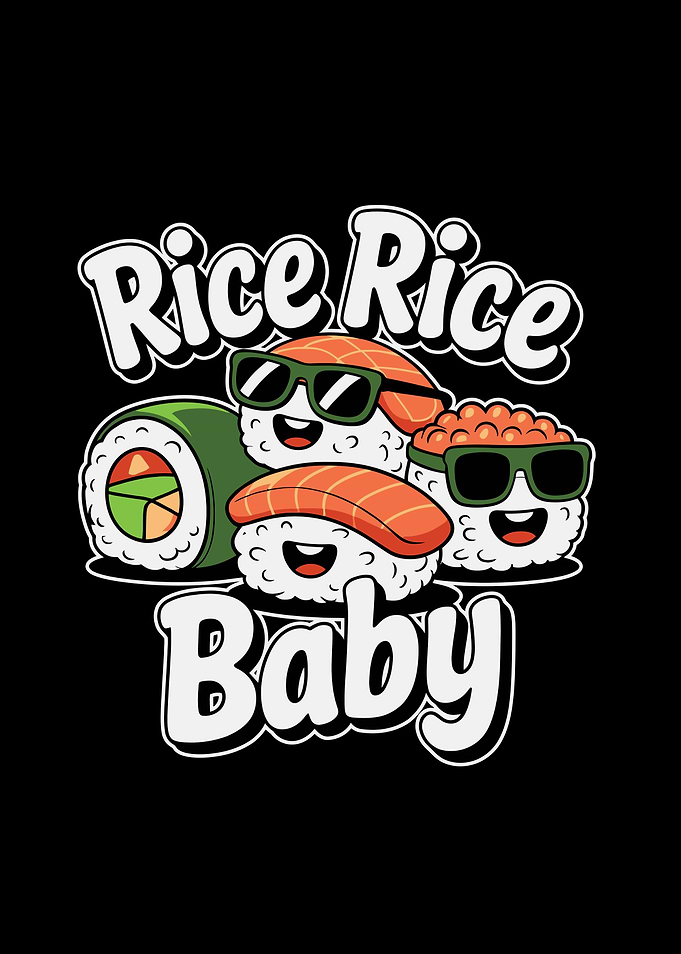 Rice Rice Baby Sushi Cartoon