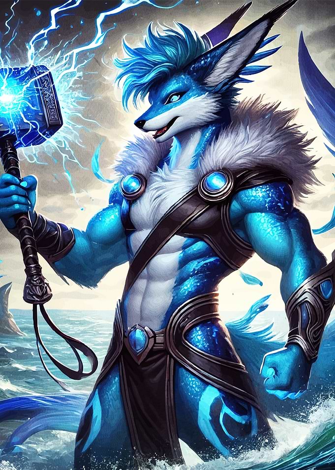 Furry Thor Mjolnir